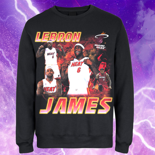 LEBRON JAMES MIAMI NBA - CREW NECK