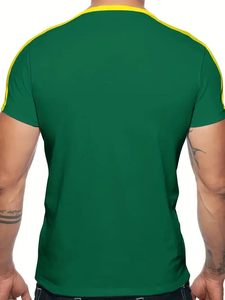 Brazilian Style Casual Men's Short Sleeve