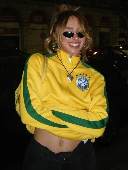 Brazil Jacket  Gothic Oversized Patchwork