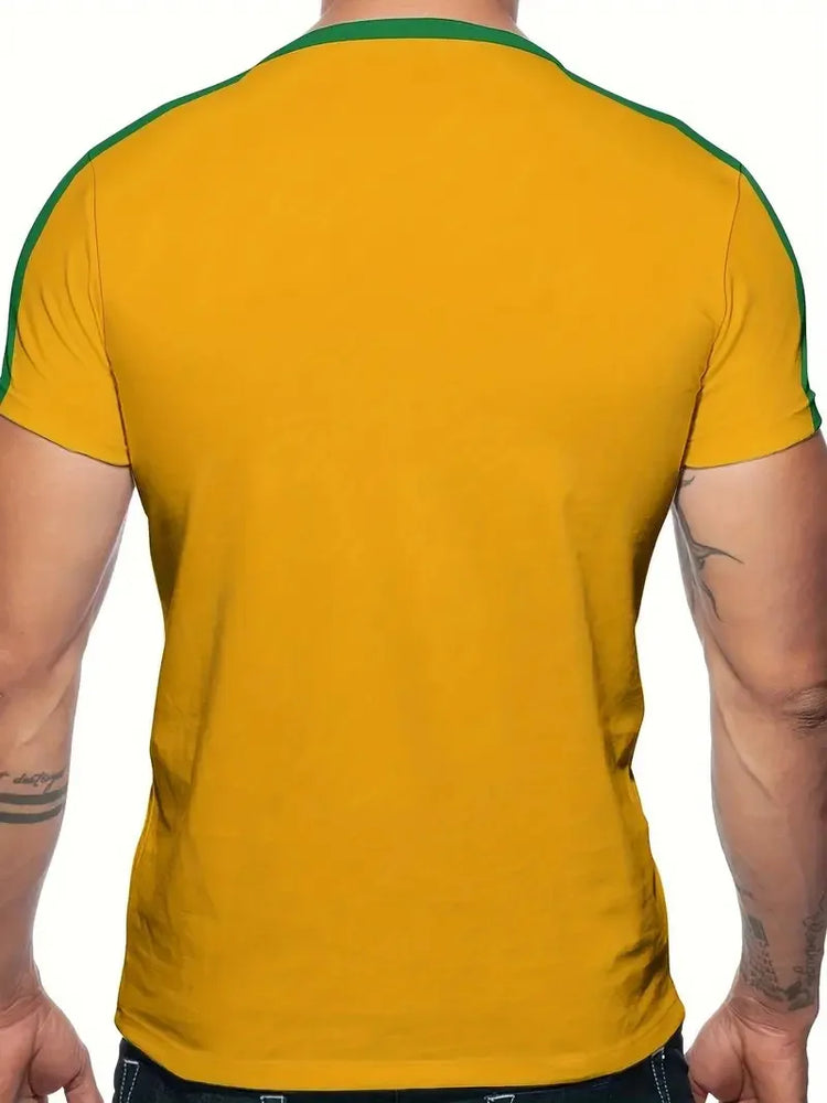 Brazilian Style Casual Men's Short Sleeve