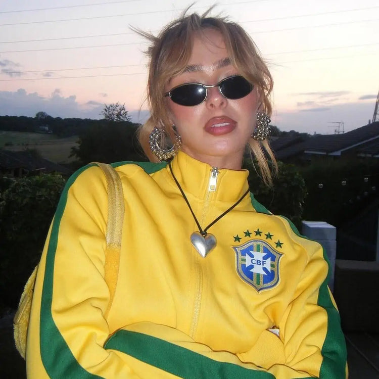 Brazil Jacket  Gothic Oversized Patchwork